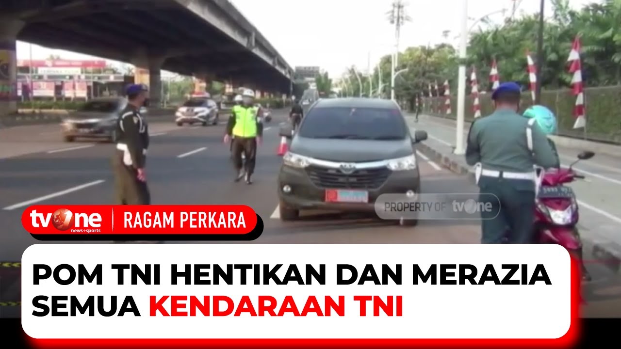 Petugas Razia Plat Dinas TNI Sampai Ke Kediaman Pemilik | Ragam Perkara tvOne