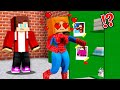 SPIDER MAN Girl is in love with JJ in Minecraft - Maizen