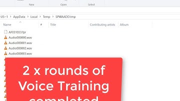 Windows 10 - Speech Recognition - Voice Training