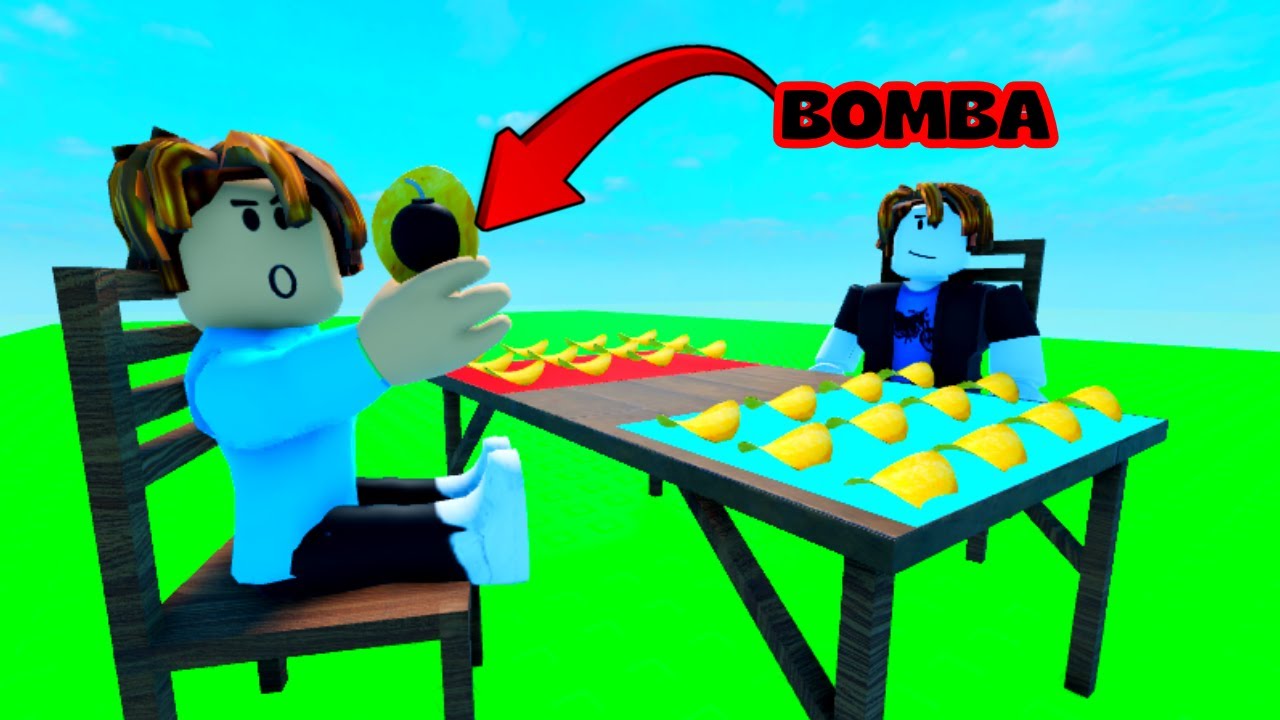 NÃO COMA O SALGADINHO COM A BOMBA! 💣 (Roblox)
