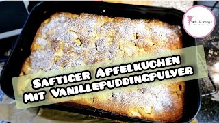 Sweet & easy 🍎 saftiger Apfelkuchen mit Vanillepuddingpulver 🍎 Thermomix mix-it-easy by Steffi