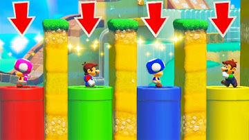 Dominating in 1v1v1v1 Mario Maker Multiplayer Versus