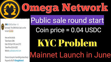 Omega Public Sale Start/ Omega presale round start 15℅ unlock/ Network Ethereum/ 150  to 200 USDC
