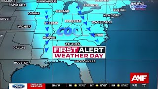First Alert Forecast | Chilliest weather in months sweeps into Atlanta next week