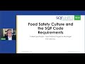 Quest for a healthy food safety culture foundations and expectations