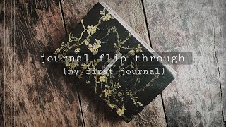 JOURNAL FLIP THROUGH (my first journal) || No Talking