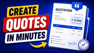 (FREE!) Create Professional Quotations in Minutes | Quotation Management Software screenshot 3