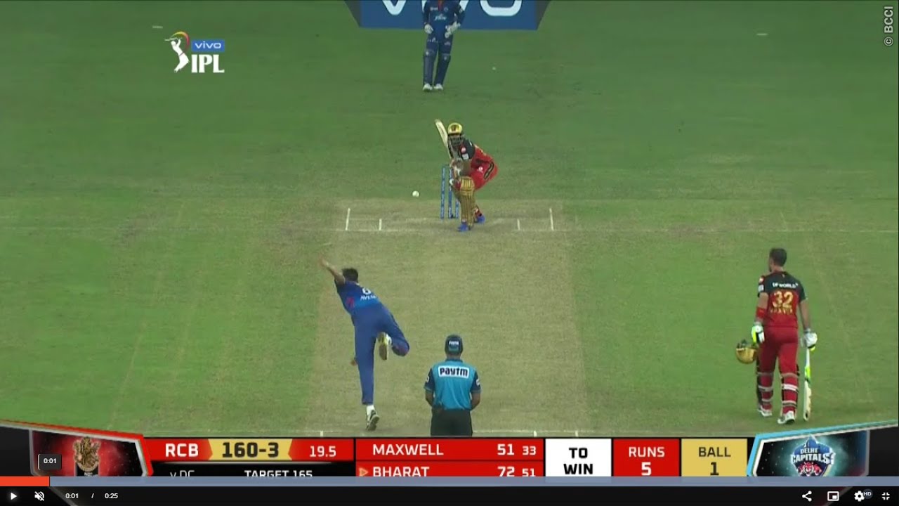 RCB vs DC Bharat Last Ball Six IPL 2021 | Royal Challengers Bangalore Last Ball Six Live Highlights!