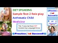 OET Speaking. Asthmatic Child. PDF. Sample Test 2. Medicine.