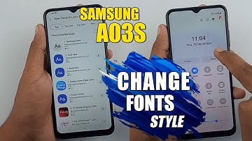 How To Change Font Style - Samsung Galaxy A03s