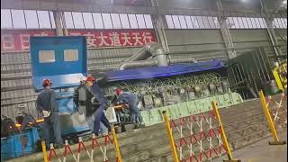Copper rod continuous casting and rolling plant