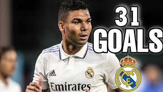 جميع اهداف كاسيميرو مع ريال مدريد ● 31 هدف HD | تعليق عربي #2