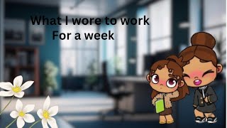 What i wore to work for a week *not voiced*||avatar world