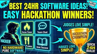 EASY 24-Hour Hackathon Project Ideas (Pure Software Only!)
