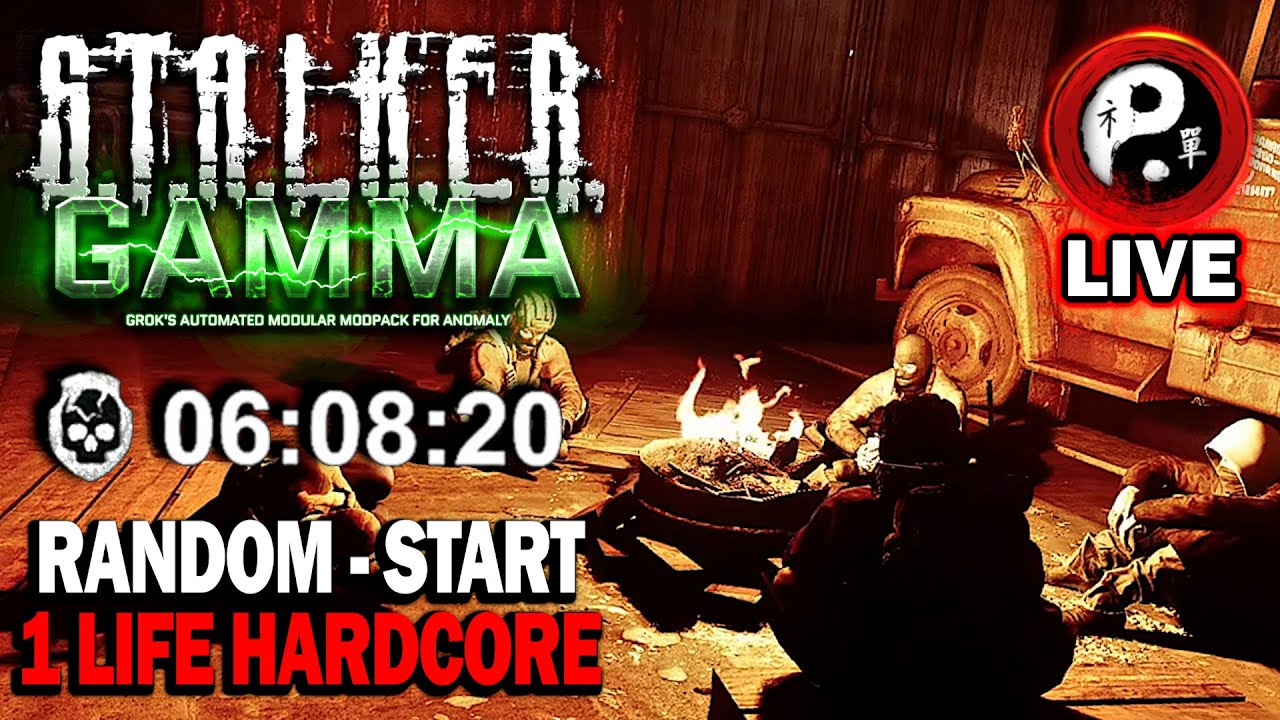 🔴 LIVE — STALKER GAMMA ☢️ 1 LIFE Random Start = Bandit ☢️ TOO MUCH NEWS ...