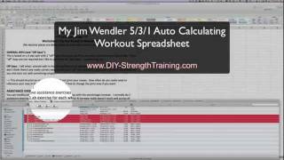 Jim Wendler 531 Workout Spreadsheet screenshot 2