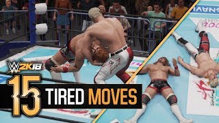 WWE 2K18 - 15 LESSER KNOWN Tired Moves! screenshot 5
