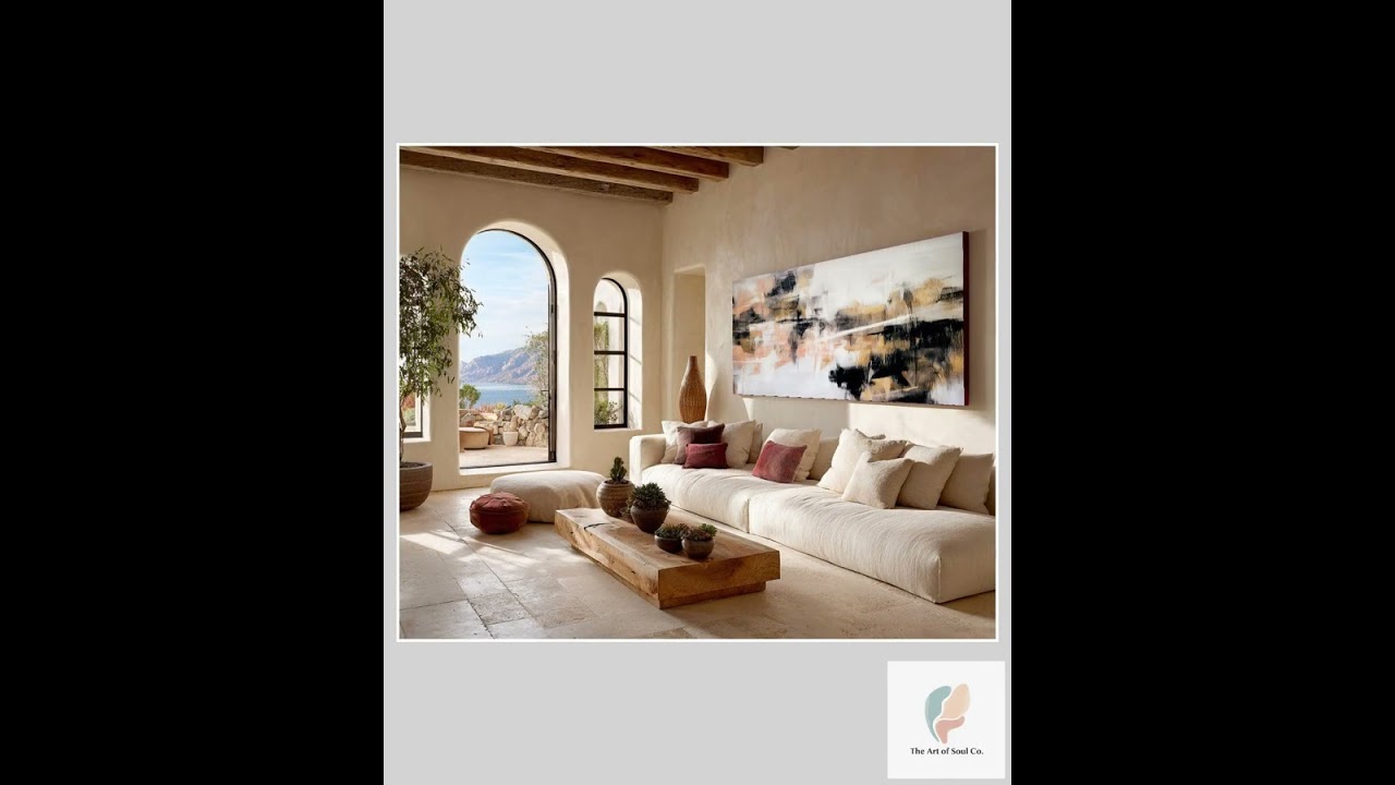 Bold Abstract Red Yellow Art, Dynamic Color Blocks, Large Canvas Living Room Wall Art, Modern Hom...