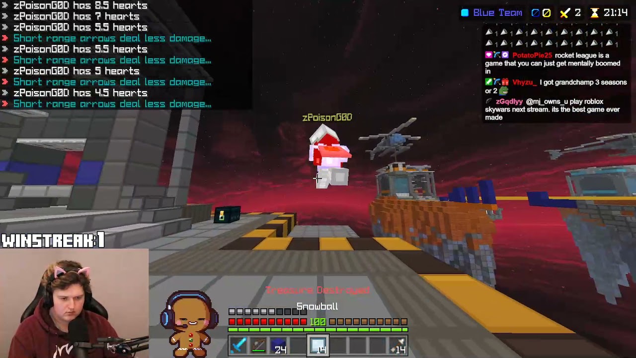 MJ OWNS U | BULLIES PLAYER in Hive TreasureWars (Minecraft bedrock)