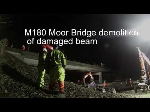 Moor Bridge Beam Demolition M180 Area 12