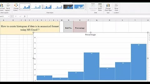 How to create histogram in MS Excel ?