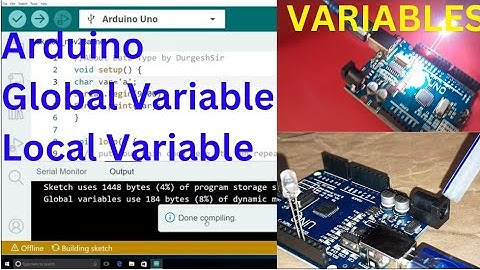 Arduino Variable Scope Local and global