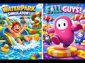 WaterPark Simulator ➡️ Fallguys Champion Gameplay