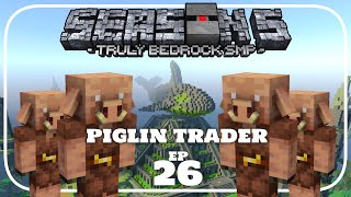 Piglin Trading Farm & Mega Base Centrepiece! - Truly Bedrock Season 5 Minecraft SMP Episode 26
