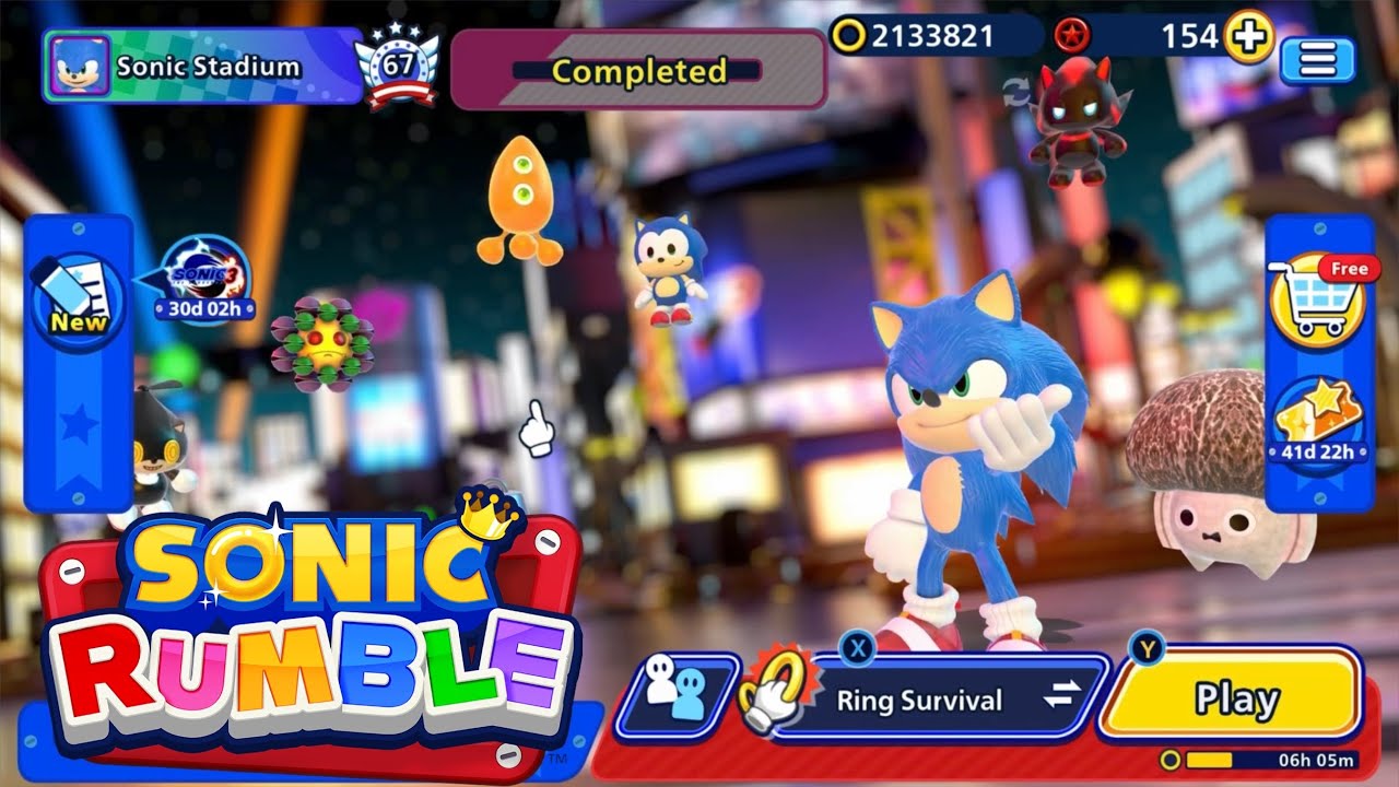 Shadow Rumble Sonic Rumble - Movie Sonic Takes On Movie Shadow in Sonic 3 Event - YouTube