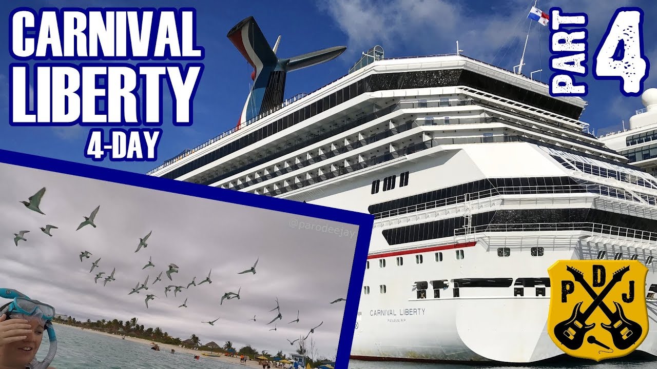 Carnival Liberty 2018 4-Day - Part 4: Freeport Beach Day With Open Bar, America Rocks - ParoDeeJay