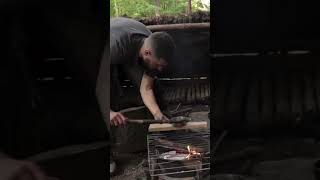 Make Caveman Glue #shorts #bushcraft