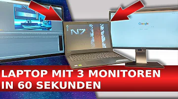 Kann man an einen Laptop 3 Bildschirme anschließen?