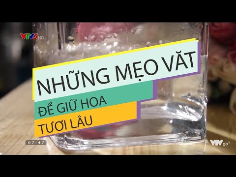 Video: Cách Giữ Hoa Tươi