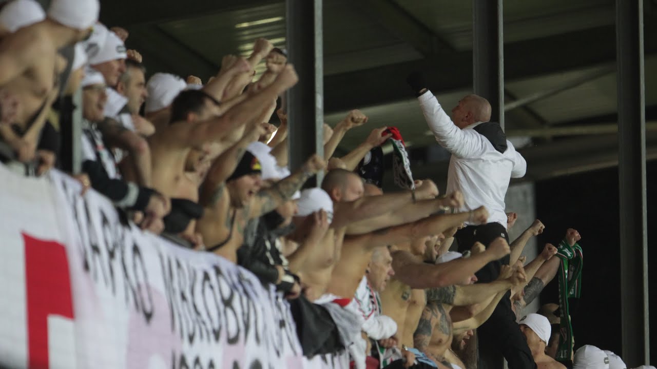 Doping kibiców Legii w Lokeren