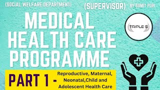 Medical Health Care Programme Part 1 || Sumit Sir  || Supervisor : Social Welfare Dept (Unit 6)