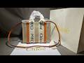 Chloe Small Woody Tote Bag in Linen White Brown Unboxing From Supkicks
