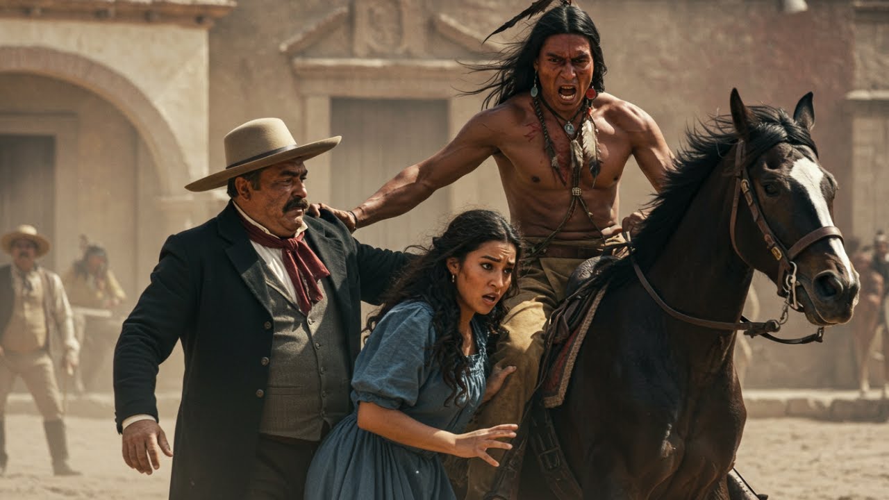SU PROPIO PADRE LA GOLPEABA ANTE TODOS… HASTA QUE EL GUERRERO APACHE DIJO “AHORA ES MÍA”