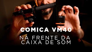 Microfone que não estoura o som - Comica VM40