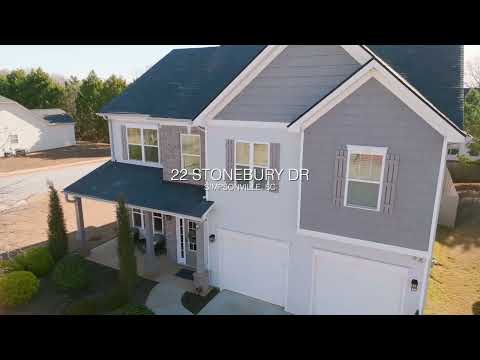 22 Stonebury Drive, Simpsonville, SC home video tour