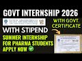 Internship opportunity for Pharma Students | With Certificate | CSIR-IICB | Pharmacy Internship