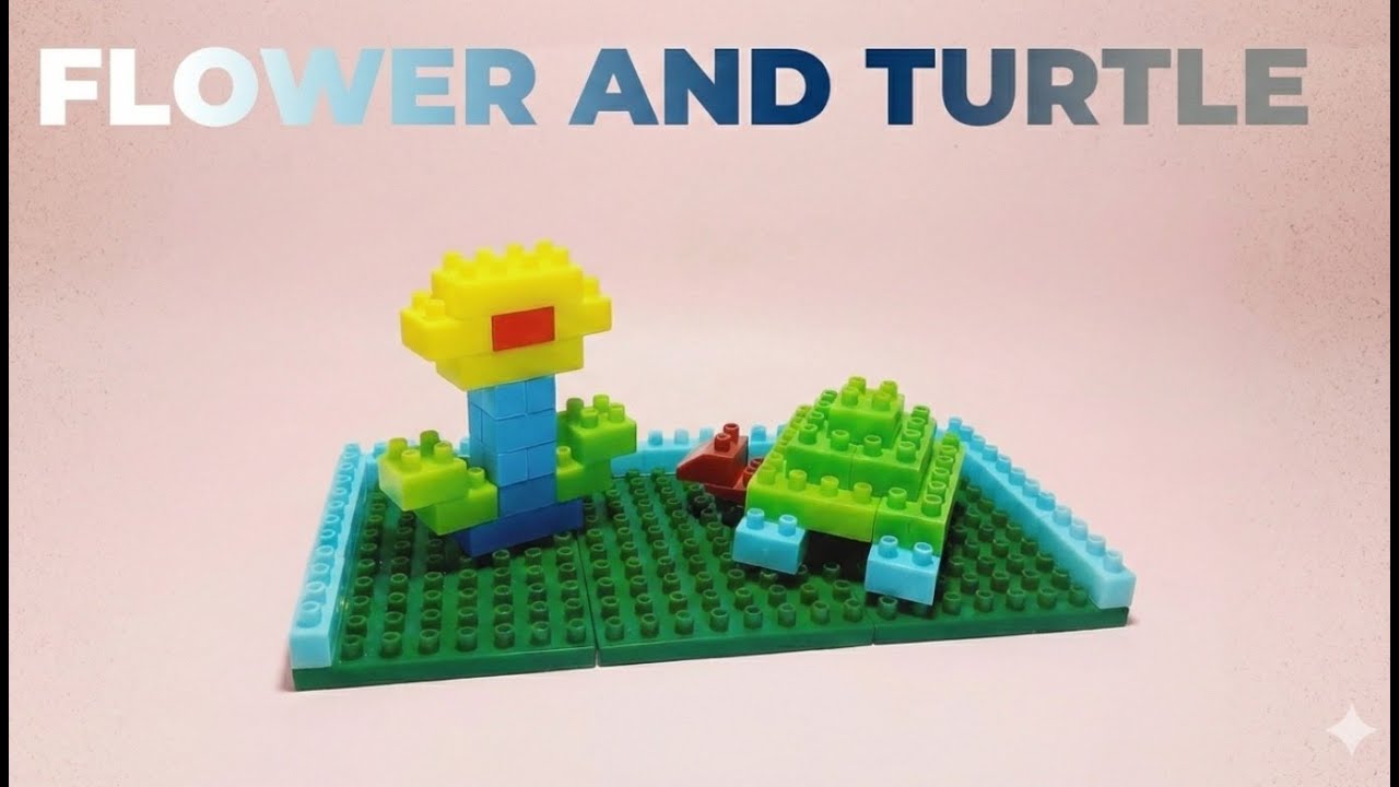 Satisfying DIY Turtle ASMR/ Building Blocks/block game/Lego building fun 