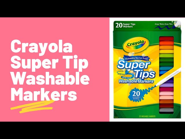 Crayola Super Tips Washable Markers: What's Inside the Box