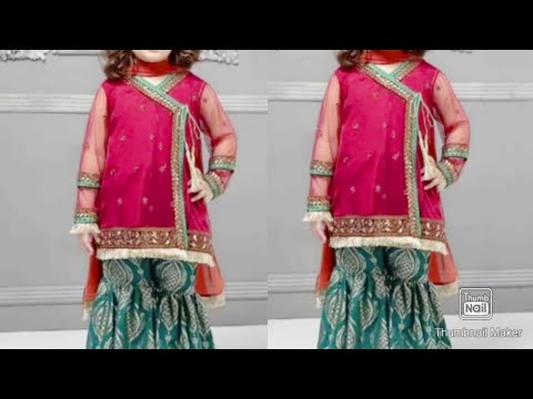 andraka style kurti design cutting and stitching for 6-7 year old girls ...