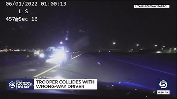 Dashcam video shows how UHP trooper stopped another wrong-way driver