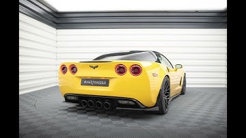Maxton Design Chevrolet Corvette C6 Front Spoiler Splitter Voorspoiler Sideskirt Styling Tuning