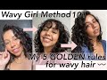 5 GOLDEN RULES/TIPS FOR WAVY HAIR (TYPE 2 HAIR) HOW TO DEFINE, NURTURE, STYLE WAVY HAIR