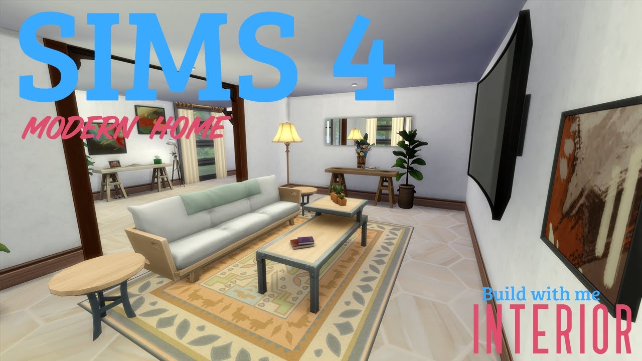 Sims 4 Modern House Speed Furnish YouTube