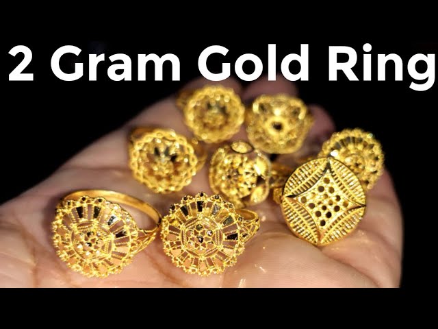 Under 2 Gram Gold Ring Designs With Price| Simple Daily Use/Party Wear Gold  Ring Designs@Crazy_Jena - YouTube
