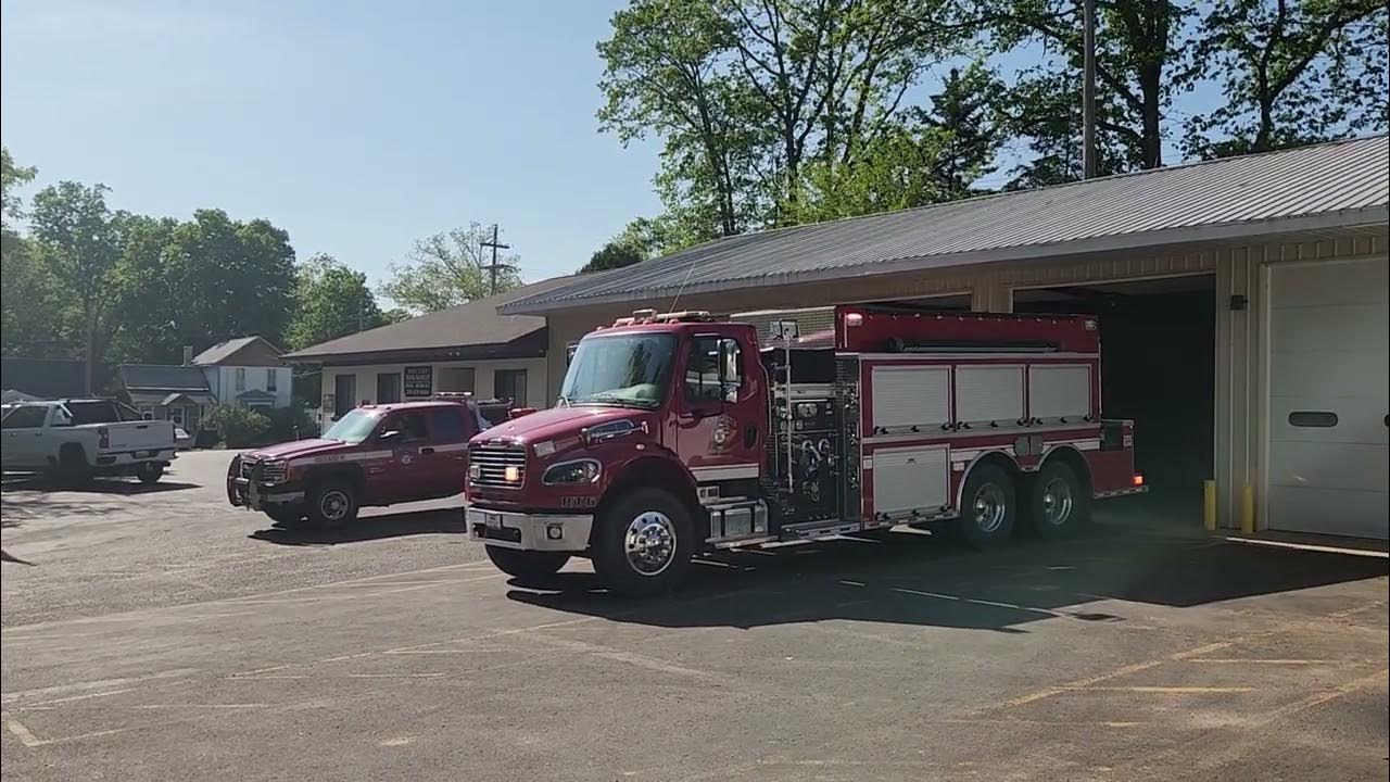 Fife Lake Michigan fire department responding for a mutual aid brush