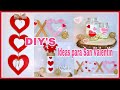 DIY DECORACIONES PARA SAN VALENTIN/MANUALIDADES FACILES 14 DE FEBRERO/IDEAS PARA DECORAR TU CASA